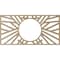 Ekena Millwork Hoover Wood Fretwork Pierced Ceiling Medallion, Birch, 24"W x 12"H x 8 7/8"ID x 1/4"T CMWP24X12X0250HOBI - alternate 2